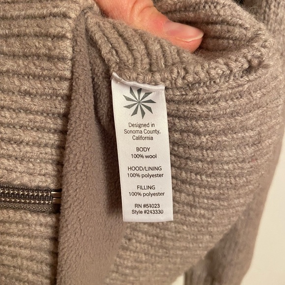 Athleta Attica Sweater Jacker Tan Size Small - Picture 7 of 7